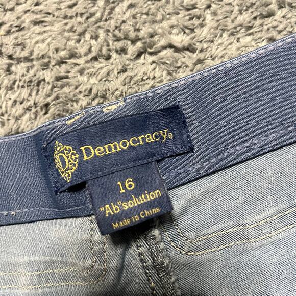 Democracy Jeans Womens 16 (35x26) Ab Technology Wide Leg Baggy High Rise Cropped - Picture 5 of 10